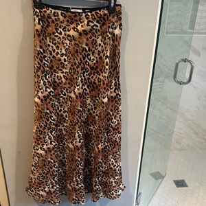 Leopard Print Maxi Skirt